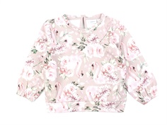 Name It sepia rose flowers sweatshirt